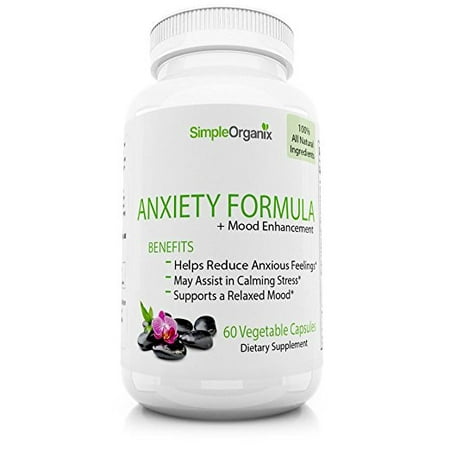 Natural Stress, Anxiety, Mood Support Supplement by Simple