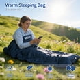 thumbnail image 3 of QEZER Sleeping Bag for Adults, Water-Resistant & Portable, 36°F–61°F Camping Gear, Envelope Design with Compression Sack, Lightweight for Backpacking & Outdoor Activities, 3 of 8