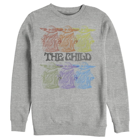 Men's Star Wars: The Mandalorian Hexad Illusion Sweatshirt Athletic Heather 2X Large