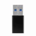 thumbnail image 1 of 2 adaptadores de carga de datos OTG USB 3.0 A macho a USB-C 3.1 tipo C hembra, color negro, 1 of 14