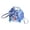 Blue S, variant on Siruishop Gymnastics Ball Backpack Elegant Velvet Sack Dance Bag for Beach Swim Sports Claret S