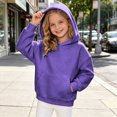 thumbnail image 2 of Gerichy Toddler Girls Boys Hoodie Sweatshirt Kids Solid Color Long Sleeve Pullover Tops with Pocket 3T-14T, 2 of 7