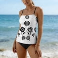 thumbnail image 5 of cocolona Womens Two Piece Tankini Swimsuits Modest Cute Bathing Suit Summer Vacation Beach Swimwear, 5 of 6