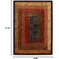 thumbnail image 3 of HOME DYNAMIX Royalty Vega Contemporary Geometric Area Rug, Black/Brown, 19.6"x31.5", 3 of 8