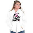 thumbnail image 4 of Not Today Breast Cancer Awareness BCA Womens Plus Size Graphic Zipper Hoodie Brisco Brands 2X, 4 of 5