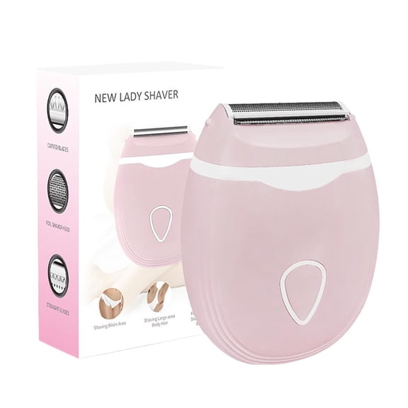 Pain-Free Electric Lady Shaver for Women - Rechargeable & Waterproof Hair Removal Epilator for Legs, Arms, Underarms & Bikini Area - Gentle & Portable for Sensitive Skin, Pink