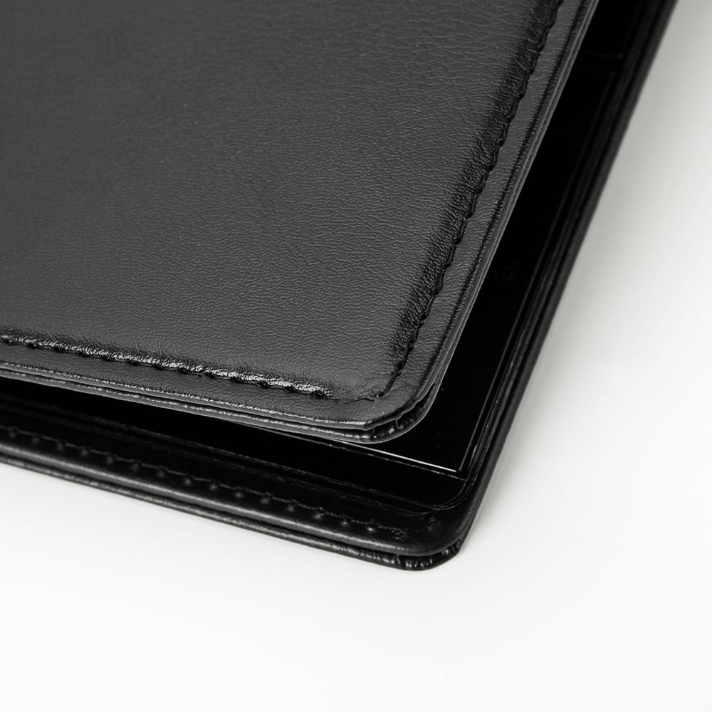 60 Pockets Paper Money Collection Album Leather Holders Storage Book Black 