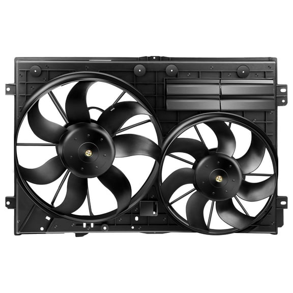 CCIYU Radiator or Condenser Cooling Fan Fit for 05-13 for Volkswagen for Beetle/Golf/Jetta/Passat/Rabbit Fits select: 2017 VOLKSWAGEN TIGUAN S/LIMITED, 2013-2015 VOLKSWAGEN CC SPORT