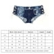 thumbnail image 5 of Qarigey Pantalones cortos transpirables para mujer, pantalones de moda de vendaje Sexy de algodón, pantalones de cintura baja, Mini pantalones vaqueros Prendas para la parte inferior del cuerpo S Qarigey AP012030-01, 5 of 6