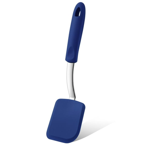 Small Silicone Spatula Flexible Silicone Cookie Spatula Heat Resistant Small Pancake Turner for Kitchen Use Nonstick Cookware No Scratch Cooking Flipper for Egg Pancake