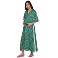 thumbnail image 2 of Moomaya Robe Kaftan d'Été pour Femmes en Coton à Boutons, Manches Kimono, Maternité, 2 of 5