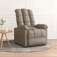 thumbnail image 1 of vidaXL Fauteuil Inclinable Tissu Taupe, 1 of 5