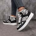 thumbnail image 2 of Willtoo Women’s Colorblock High Top Sneakers, Lace Up Platform Round Toe Athletic Shoes, Classic Faux Leather Casual Walking Shoes, 2 of 6