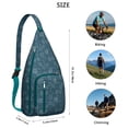 thumbnail image 3 of Universe Shoulder Backpack - Cosmic Star Field Pattern with Glow-in-the-Dark Details, Lightweight Anti-Theft Daypack, 3 of 4
