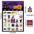 thumbnail image 3 of Spooky Halloween Bingo Cards Set with Marker Cards Kids Halloween Party Games and Festive Celebration Gear Party Supplies 24 Players, 3 of 6