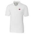 thumbnail image 2 of Men's Cutter & Buck White Tampa Bay Buccaneers Big & Tall Advantage Eco Pique DryTec Tri-Blend Polo, 2 of 3