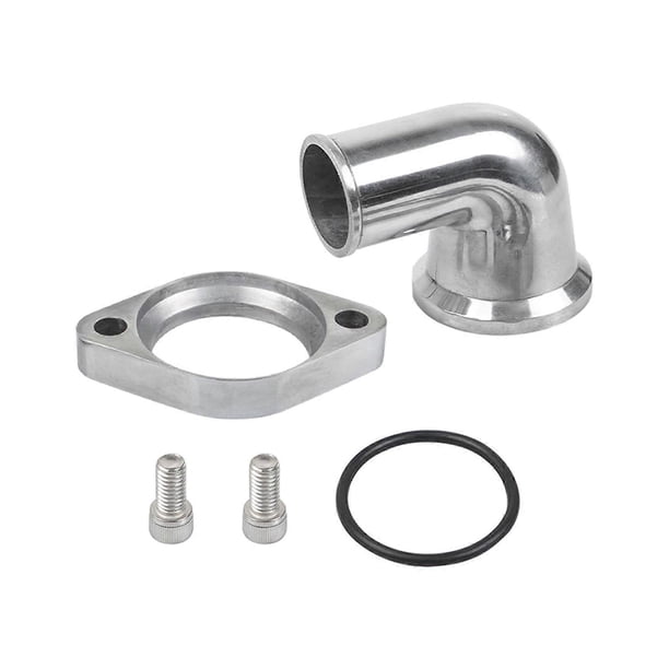 Car 90 Degree Adjustable Polished Aluminum Cooling Housing For 327 350 396 454 BBC Engine Models Improved Heat Transfer