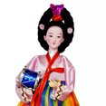 TUMALL 12inch Korean Geisha Figurine Doll Girl Statue Handcrafted
