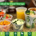 thumbnail image 4 of Plastic Deli Containers with Lids 16 oz Freezer Food Storage Containers Leak Proof Airtight Disposable Takeout Deli Cups for Soup Leftover Microwave Dishwasher Freezer Safe, 4 of 6