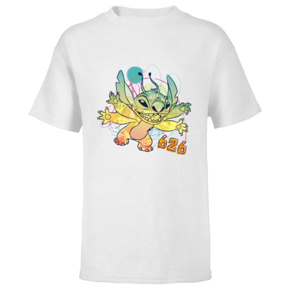 Disney Stitch Beach Vibes 626 Alien Fun in the Sun - Short Sleeve T-Shirt for Kids - Customized-White
