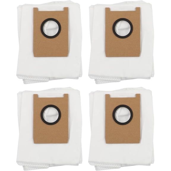 eufy Robot Vacuum Dust Bags (4-Pack) - Compatible with E20, E25, E28 Series - Large Capacity, Non-Woven Fabric Replacement for Self-Emptying Dock(DSF)