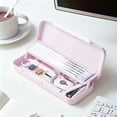 thumbnail image 6 of Leodye 1PCS Multifunctional Colorful Plastic Stationery Pouch Organizer Bag Lightweight Carry Pouch for Daily Home office Small Item Sorting -8.7x3.1in, 6 of 6