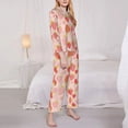 thumbnail image 3 of Lsque Strawberry Pattern Long Sleeve Pajama Set for Women - Soft 2-Piece Sleepwear and Loungewear Set with Pockets, Comfy Nightwear-X-Large, 3 of 7