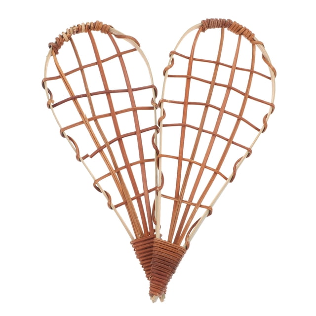 COOPHYA 2Pcs Christmas Decor Wall Decoration Multi Color Bamboo Tennis Racket Shape Elegant Design For Homeowners