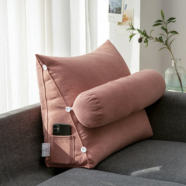Cojin de sofa almohada triangular simple almohada extraible y lavable respaldo para sala de estar Walmart en linea