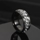 thumbnail image 1 of Nuevo anillo de pareja giratorio de acero inoxidable genial, cadena giratoria de alta calidad, anillos giratorios para mujer, hombre, joyería Punk, regalo de fiesta Dengxun unisex, 1 of 2