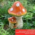 thumbnail image 3 of Resin Mushroom Decor 3 Mushrooms Design Exquisite Decorative Durable Versatile Outdoor Garden Decor Mushrooms Ornament Red Mushroom, 3 of 6