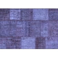 thumbnail image 1 of Ahgly Company Machine Washable Indoor Rectangle Patchwork Blue Transitional Area Rugs, 2' x 3', 1 of 4