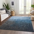 thumbnail image 6 of Addison Rugs Mayfield Premium Machine Washable Transitional Ombre Blue Rectangle Rug, 5' x 7'6", 6 of 6