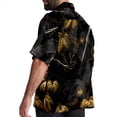 thumbnail image 3 of Bats Men's Hawaiian Short Sleeve Printed Button Down Poplin Casual Summer Beach Shirt, Unisex, 3 of 6