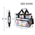 thumbnail image 3 of FORMRS Insulated Cooler Bag 24 Cans Capacity Soft Leakproof Lunch Box with Side Pockets, Pink Hand Drawn Sailboats, 3 of 7