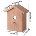 thumbnail image 2 of sruoe Bird Feeder, Hanging Bird Feeder Tray, Bird Houses Feeders Outdoor, Cardinal Bird Feeder, Hopper Feeder, Small Large Bowl Wild Bird Feeders for Garden Decor, Wood, 2 of 7