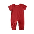 thumbnail image 3 of SUNSIOM Unisex Baby One-Piece Jumpsuit Summer Short Sleeve Printed Rompers, 3 of 8