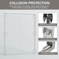 thumbnail image 6 of PAPROOS 50-60” W x 72” H Semi-Frameless Double Sliding Shower Door, Bypass Bathtub Shower, 1/4” (6mm) ANSI Tempered Glass with Anti-Leak Seal, Tub Shower Doors for Walk-in Shower, Brushed Nickel, 6 of 10