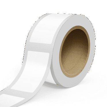 JAM Paper Standard Label Rolls, Rectangle, 3 x 5 1/2, White Glossy, 125 Labels/Roll