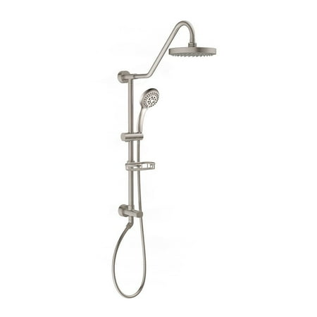 - Pulse ShowerSpas Kauai III Shower Head Handheld Retro Spa System, Brushed Nickel