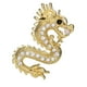 thumbnail image 1 of Broche de dragón Sunnimix Oro 2.5cm x 4cm, 1 of 8
