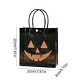 thumbnail image 3 of DAMAI Halloween Clear PVC Gift Bags Grimace Pumpkin Party Favor Bags with Handle Black Orange Treat Tote Bag for Halloween Party Favor Supplies,7.9 x 7.9 x 3.15 Inch, 3 of 6