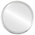 thumbnail image 1 of London Framed Round Mirror - Silver Leaf Brown - 19" x 19", 1 of 7