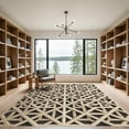thumbnail image 2 of ODIKA 5'x7' Machine Washable Non-Slip Area Rug, Geometric Beige High Traffic Rug, Beige, 1004337, 2 of 7