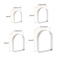 thumbnail image 2 of Uxcell Arched Cookie Cutter Set Assorted Sizes Stainless Steel Geometric Biscuit Baking Pastry Candy Cookie Cutters, 2 of 6