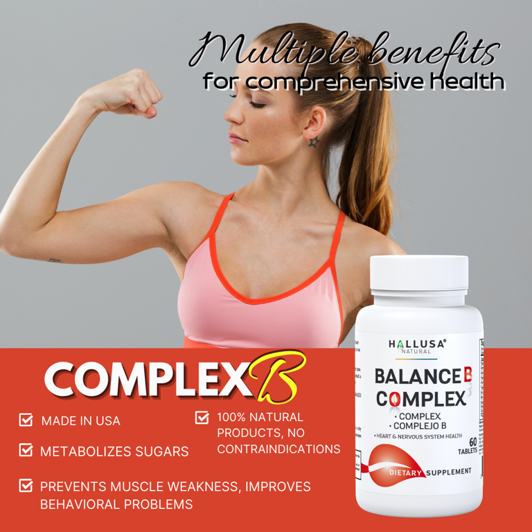 COMPLEX B B1, B2, B3, B5, B6, B8 & B12 - Energy, Nervous & Heart 