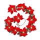 thumbnail image 1 of Bewildely 2021 luces de Navidad cadena LED guirnalda de Navidad luz flor roja lámpara colgante iluminación escalera sala de estar cadena de luz 2M Kits de decoración para fiestas Bewildely HA008526-00, 1 of 6