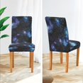 thumbnail image 3 of Yayeee 2 Pack Dining Chair Covers Stretch Parson Chairs Slipcovers Seat Protector, Watercolor Galaxy, 3 of 6