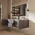thumbnail image 4 of Sonoma 72 in W x 22 in D Dark Grey Double Bath Vanity, Cultured Marble Top and 30 in LED Mirrors, 4 of 11