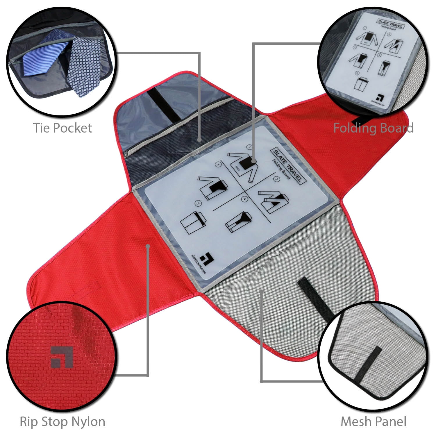 Slate Travel Garment Folder - 17